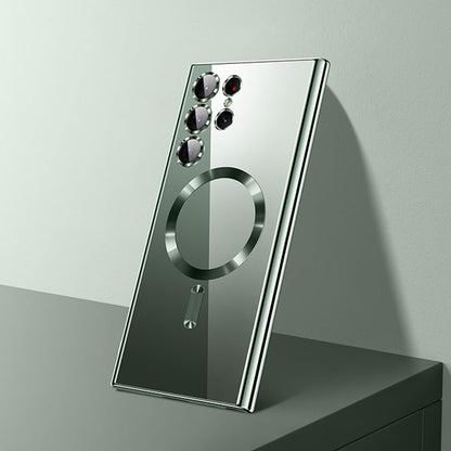 Custodia MagSafe per Samsung Galaxy S26 Ultra, Techsuit, Luxury Crystal, Dorata