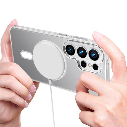 Custodia MagSafe per Samsung Galaxy S26 Ultra, Techsuit, Pro, Trasparente