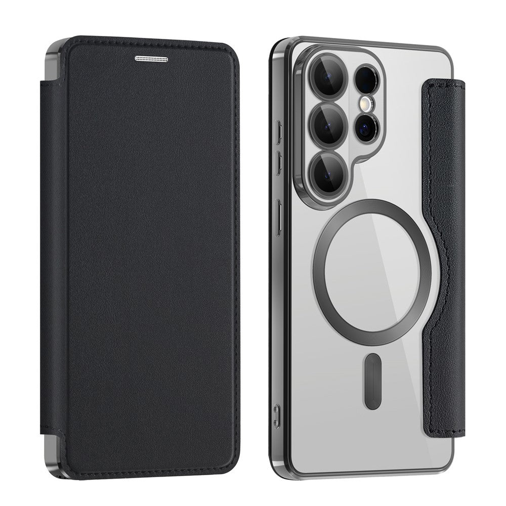 MagSafe Case for Samsung Galaxy S26 Ultra, Techsuit, SmartMag Book, Black