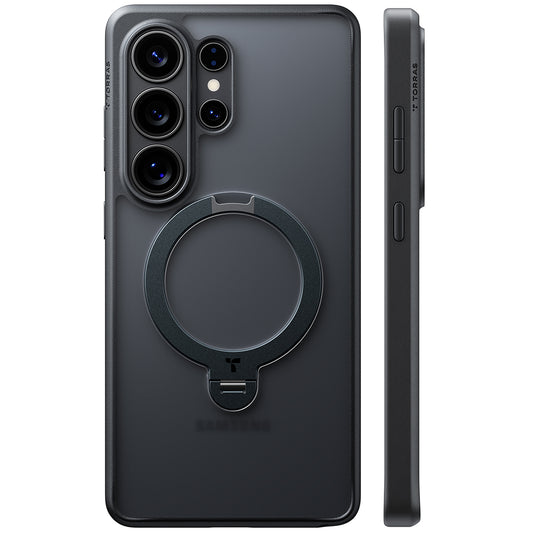 Custodia MagSafe per Samsung Galaxy S26 Ultra, Torras, Ostand Spin, Nera
