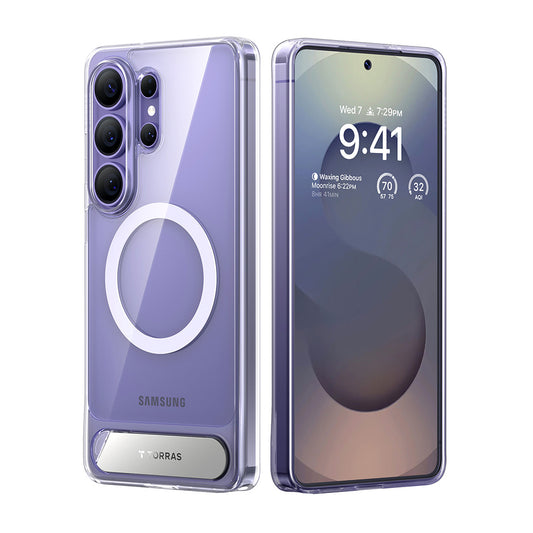 Custodia MagSafe per Samsung Galaxy S26 Ultra, Torras, Pstand, Trasparente