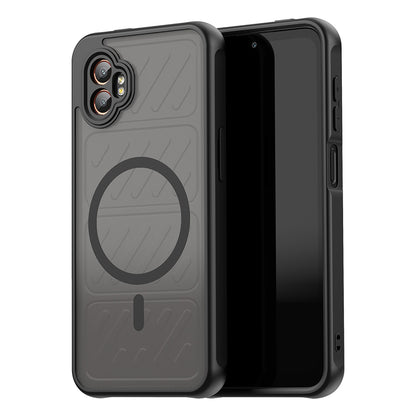 Custodia MagSafe per Samsung Galaxy XCover7 Pro, Techsuit, HaloFrost II, Nera