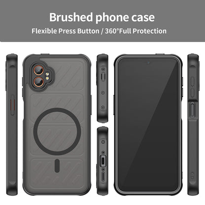 Custodia MagSafe per Samsung Galaxy XCover7 Pro, Techsuit, HaloFrost II, Nera