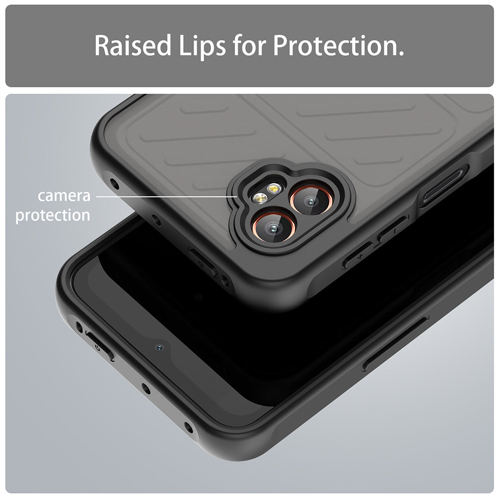 Custodia MagSafe per Samsung Galaxy XCover7 Pro, Techsuit, HaloFrost II, Nera