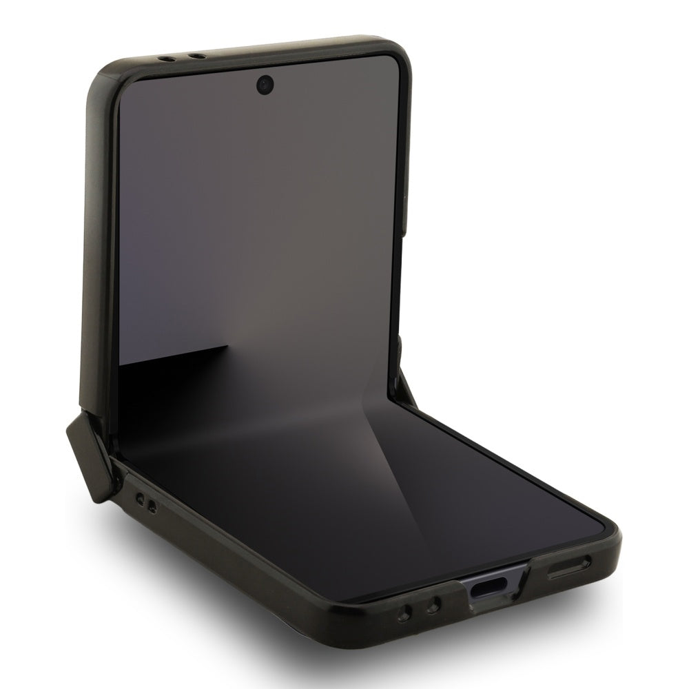 Custodia MagSafe per Samsung Galaxy Z Flip7 F766, Karl Lagerfeld, Karl & Choupette Pins, Nera