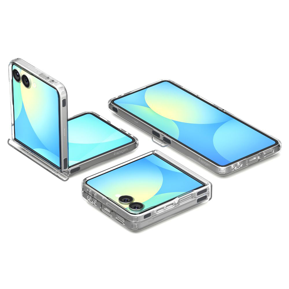 Custodia MagSafe per Samsung Galaxy Z Flip7 F766, Spigen, Ultra Hybrid Pro, Trasparente ACS09559