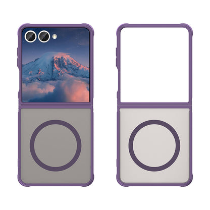 Custodia MagSafe per Samsung Galaxy Z Flip7 F766, Techsuit, HaloFrost II, Viola