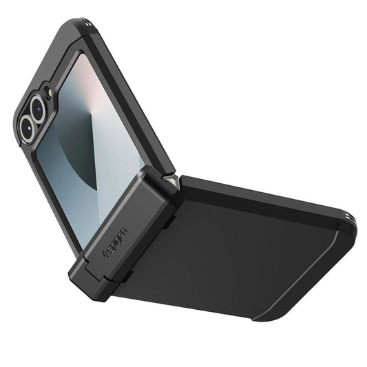 Custodia MagSafe per Samsung Galaxy Z Flip7 FE F761 / Z Flip6 F741, Spigen, Tough Armor Pro, Nera ACS09807