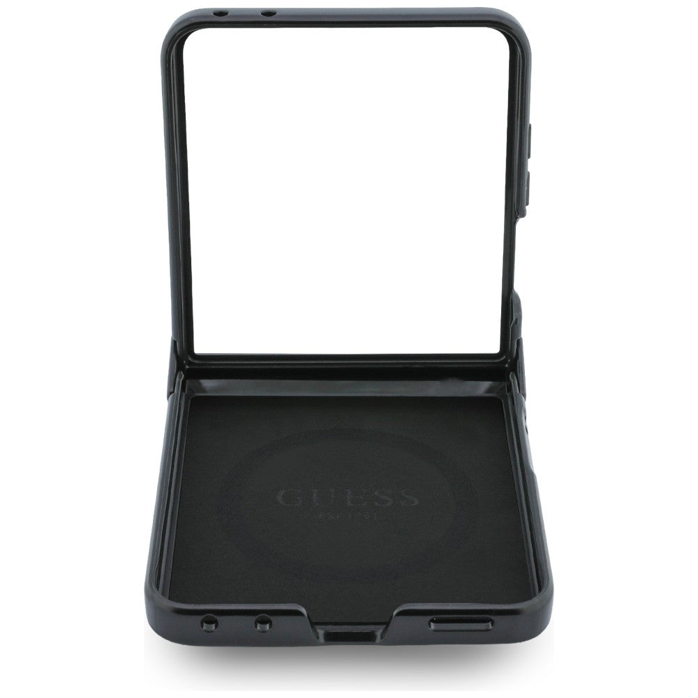 MagSafe Case for Samsung Galaxy Z Flip8 F776, Guess, 4G Leather Classic, Brown