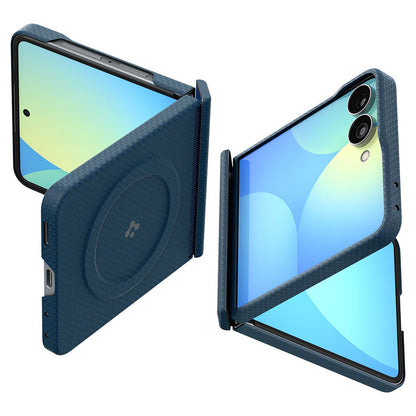 Custodia MagSafe per Samsung Galaxy Z Flip8 F776, Spigen, Air Skin, Blu Navy ACS11514