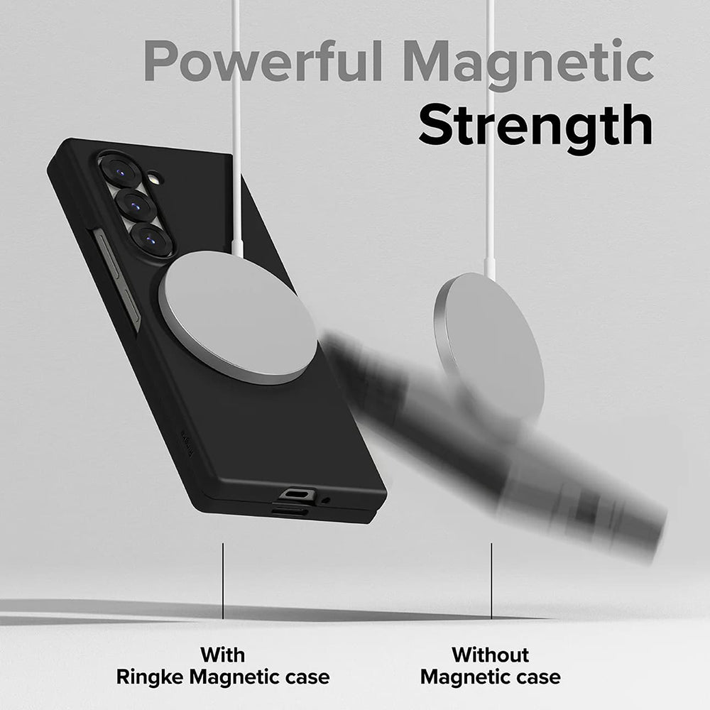 Custodia MagSafe per Samsung Galaxy Z Fold6 F956, Ringke, Slim, Nera