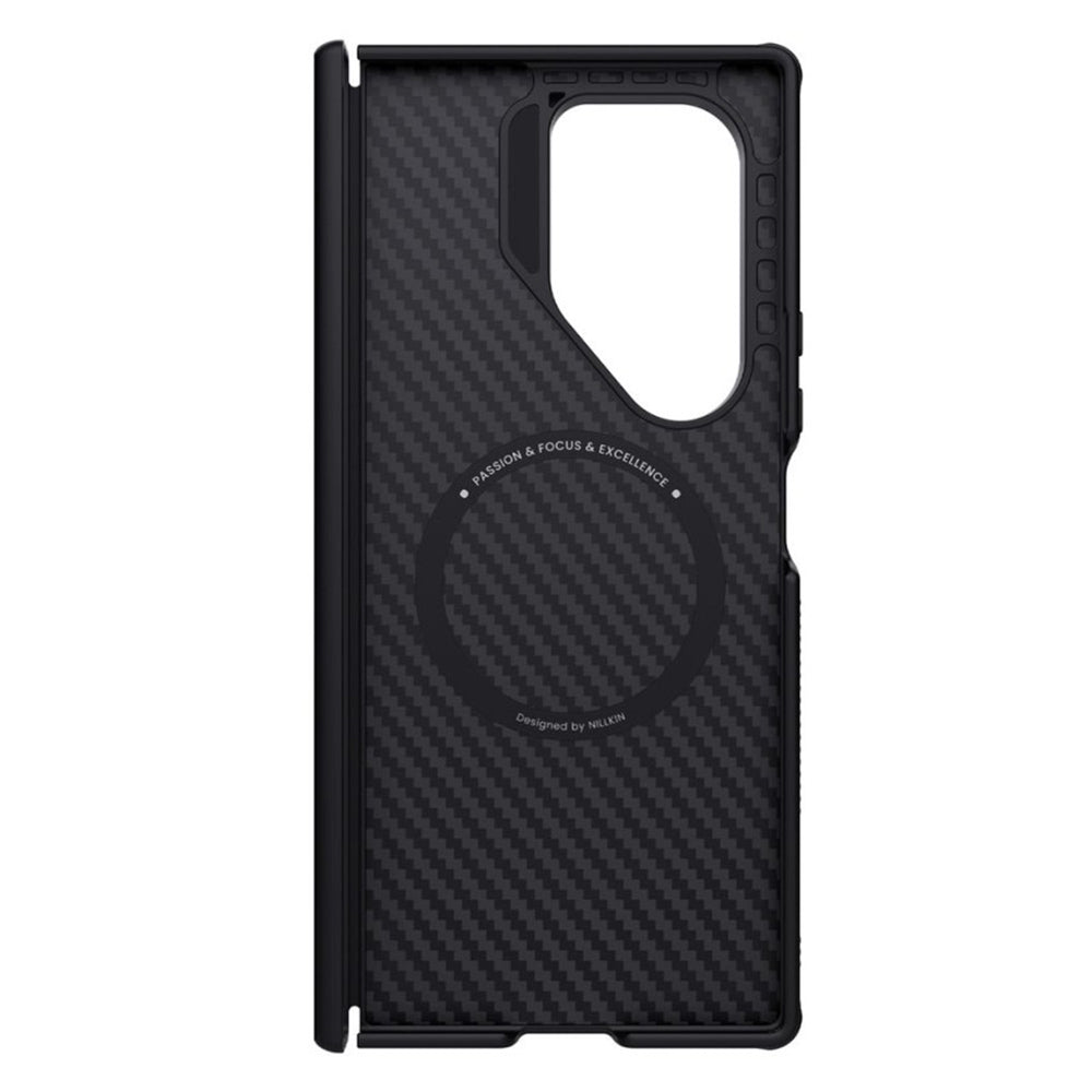 Custodia MagSafe per Samsung Galaxy Z Fold7 F966, Nillkin, Synthetic Fiber Pro, Nera