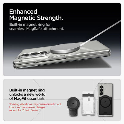 Custodia MagSafe per Samsung Galaxy Z Fold7 F966, Spigen, Air Skin, Trasparente