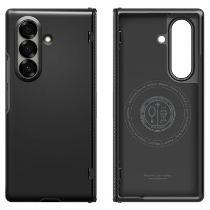 Custodia MagSafe per Samsung Galaxy Z Fold7 F966, Spigen, Slim Armor Pro, Nera