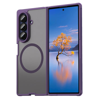 Custodia MagSafe per Samsung Galaxy Z Fold7 F966, Techsuit, HaloFrost II, Viola