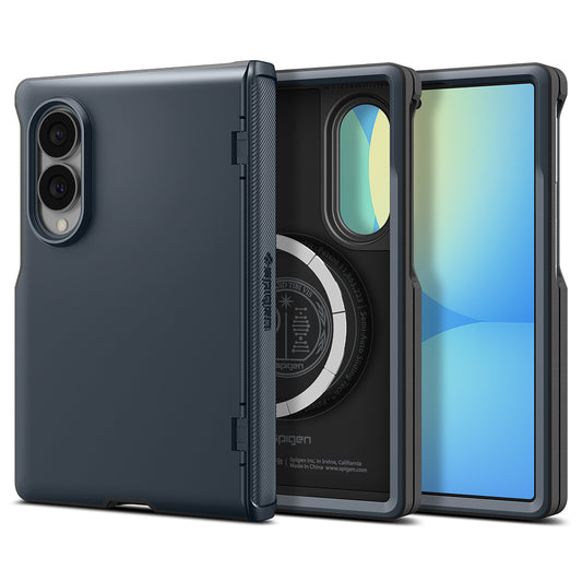 Custodia MagSafe per Samsung Galaxy Z Fold8 F971, Spigen, Slim Armor Pro, Blu ACS11951