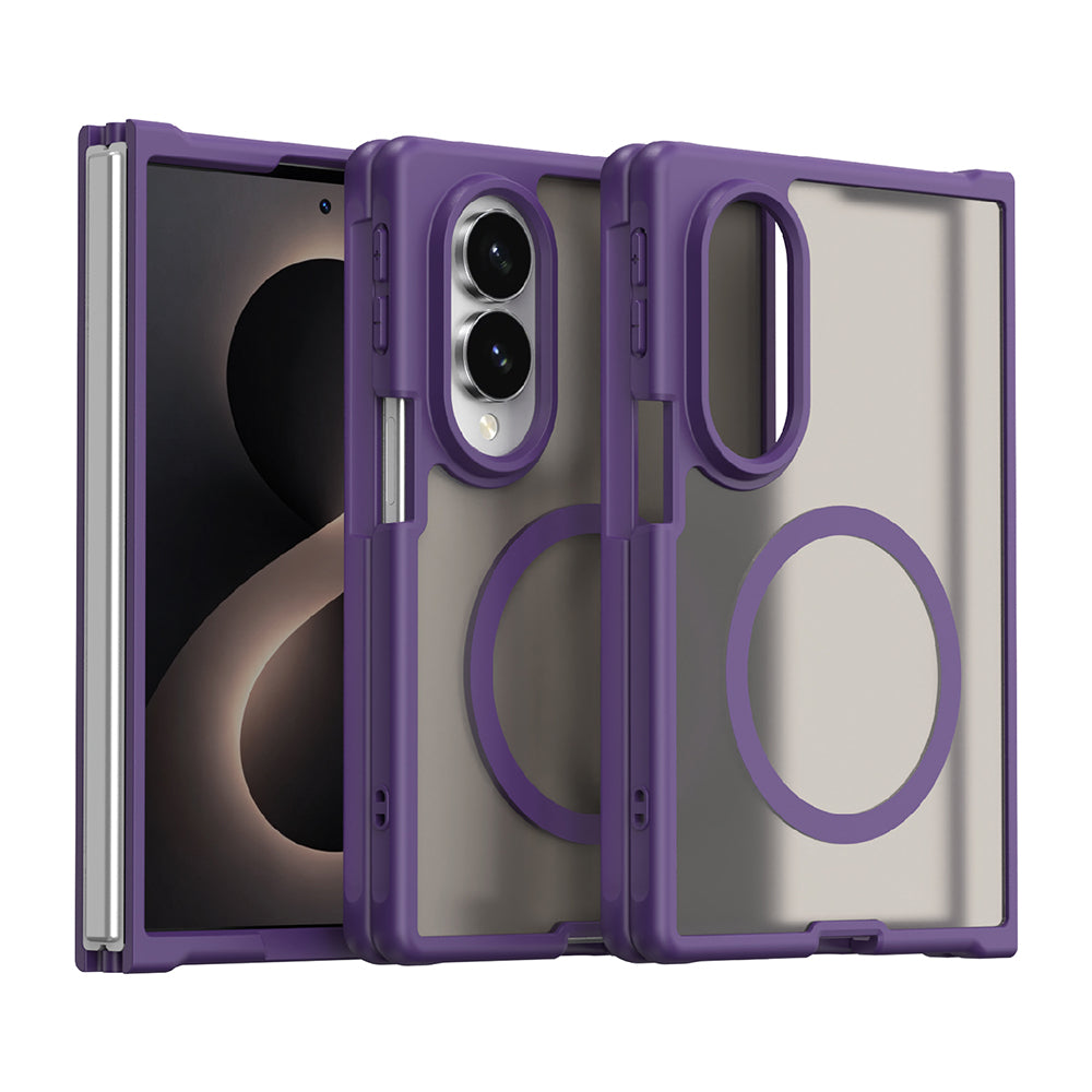 Custodia MagSafe per Samsung Galaxy Z Fold8 F971, Techsuit, HaloFrost II, Viola