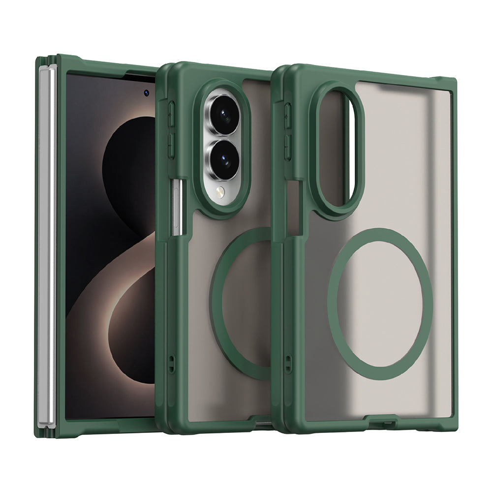 Custodia MagSafe per Samsung Galaxy Z Fold8 F971, Techsuit, HaloFrost II, Verde