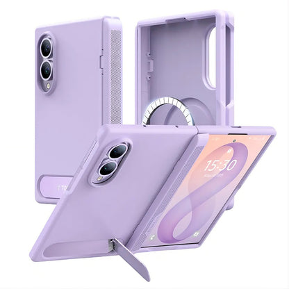 Custodia MagSafe per Samsung Galaxy Z Fold8 F971, Torras, Ostand L1 Guardian, Viola Chiaro
