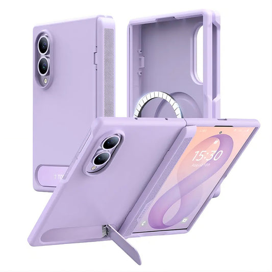 Custodia MagSafe per Samsung Galaxy Z Fold8 F971, Torras, Ostand L1 Guardian, Viola Chiaro