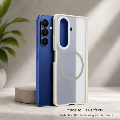 Custodia MagSafe per Samsung Galaxy Z Fold8 F976, Blueo, Skin Friendly Anti-Drop, Nera Satinata