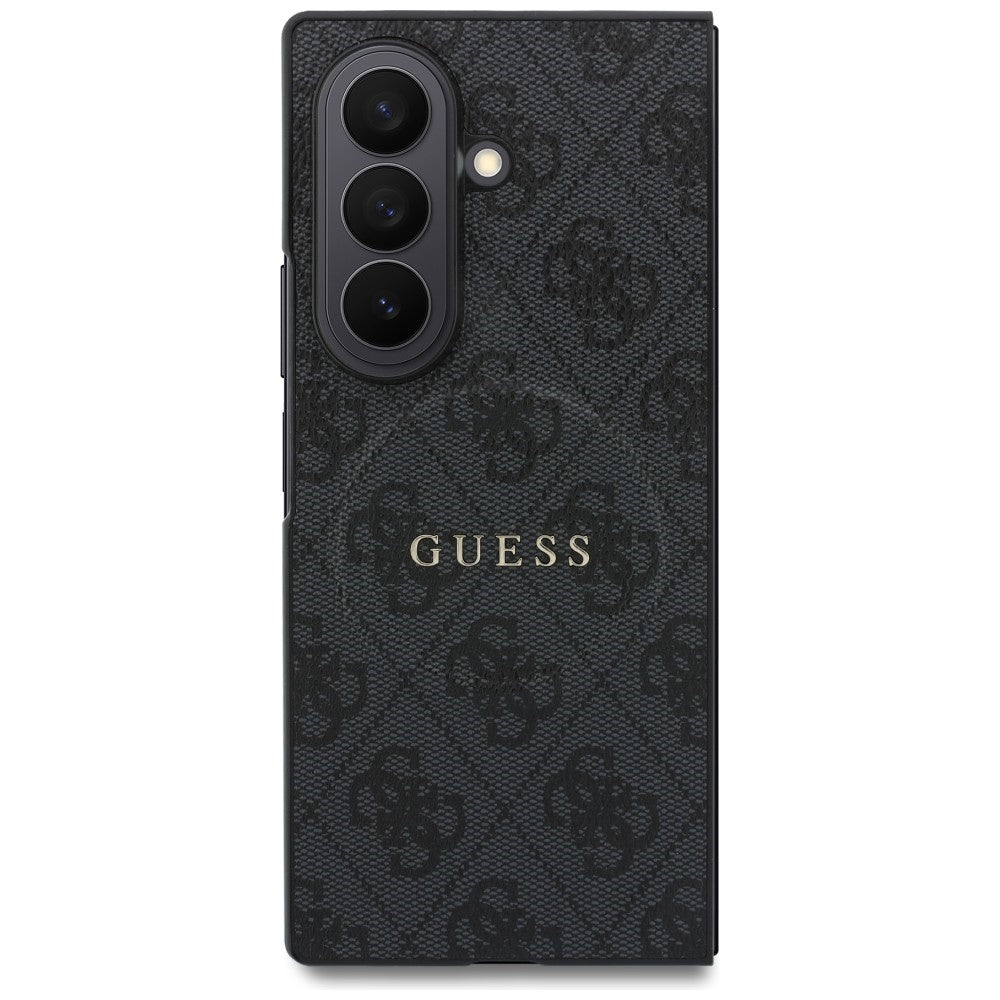 Custodia MagSafe per Samsung Galaxy Z Fold8 Ultra F976, Guess, 4G Leather Classic, Nera