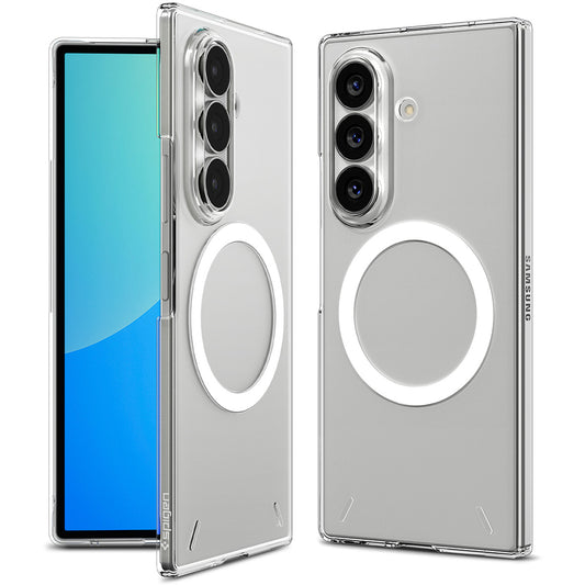 Custodia MagSafe per Samsung Galaxy Z Fold8 Ultra F976, Spigen, Air Skin, Trasparente Bianca ACS11505