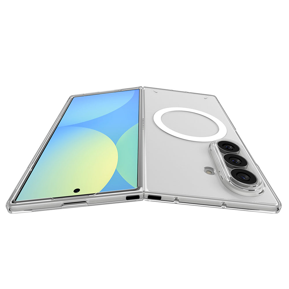 Custodia MagSafe per Samsung Galaxy Z Fold8 Ultra F976, Spigen, Air Skin, Trasparente Bianca ACS11505