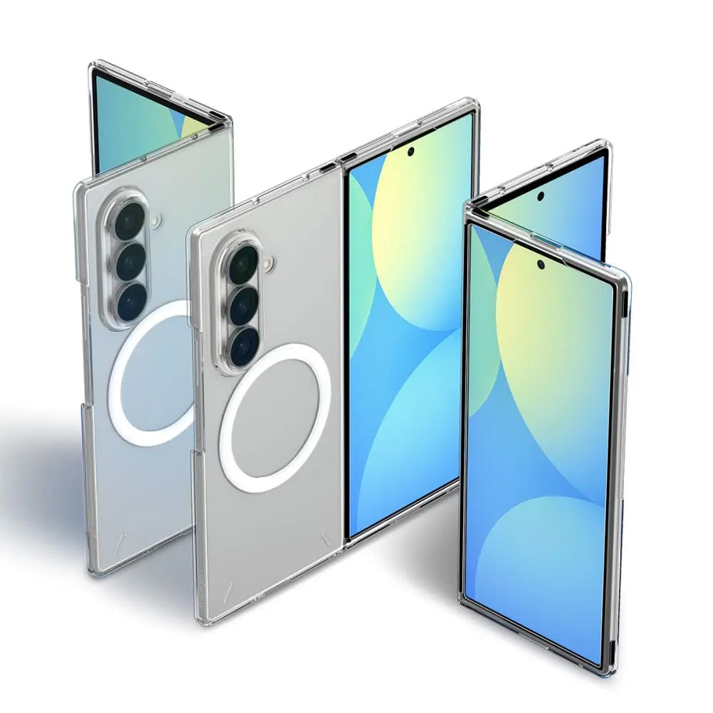 Custodia MagSafe per Samsung Galaxy Z Fold8 Ultra F976, Spigen, Air Skin, Trasparente Bianca ACS11505