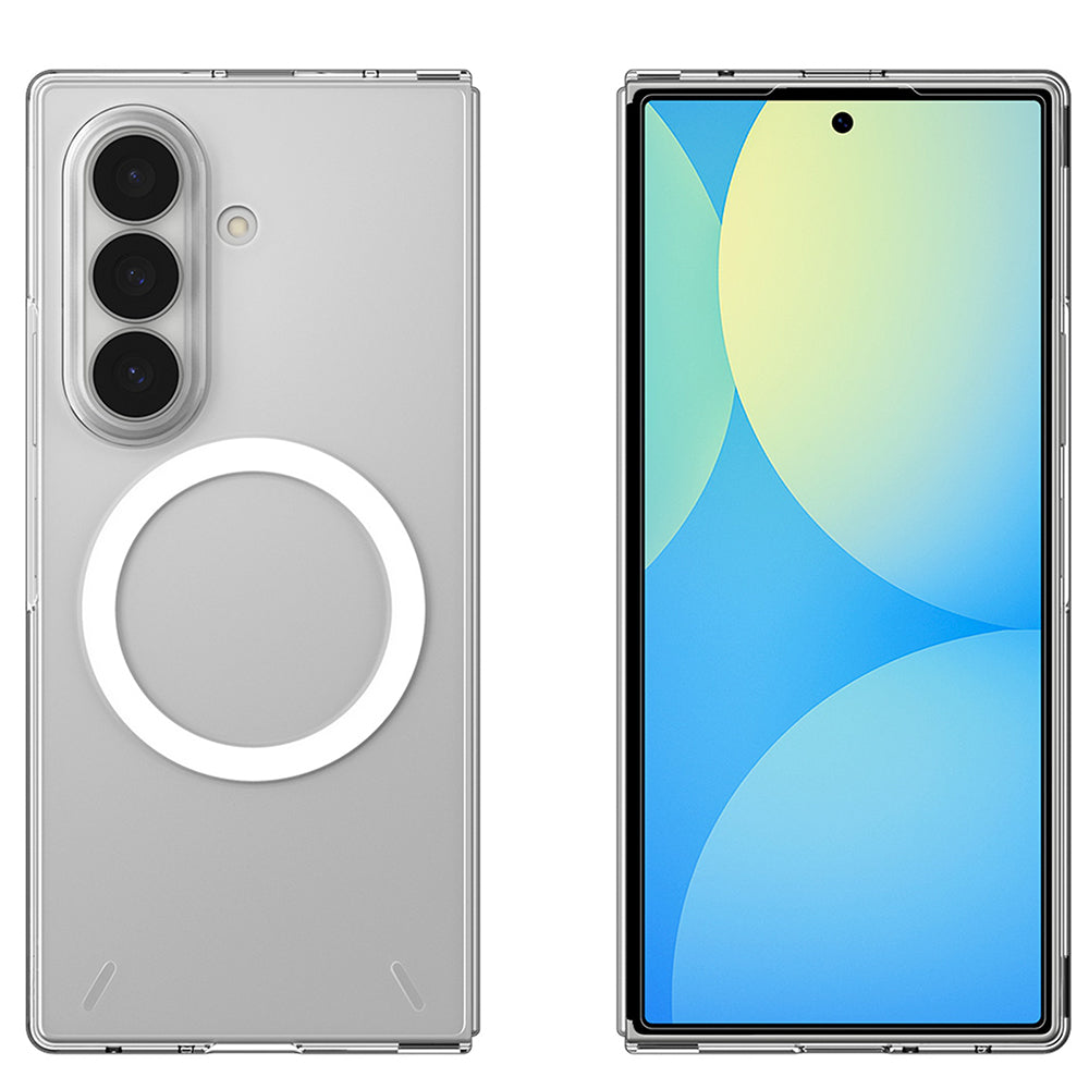 Custodia MagSafe per Samsung Galaxy Z Fold8 Ultra F976, Spigen, Air Skin, Trasparente Bianca ACS11505