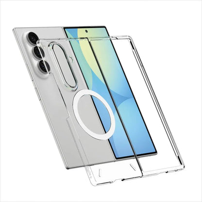 Custodia MagSafe per Samsung Galaxy Z Fold8 Ultra F976, Spigen, Air Skin, Trasparente Bianca ACS11505