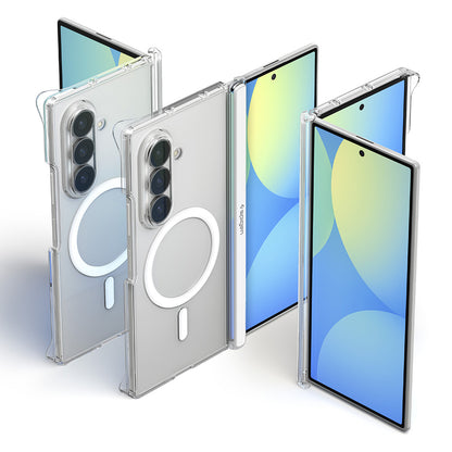 Custodia MagSafe per Samsung Galaxy Z Fold8 Ultra F976, Spigen, Air Skin Zero, Trasparente Bianca ACS11495