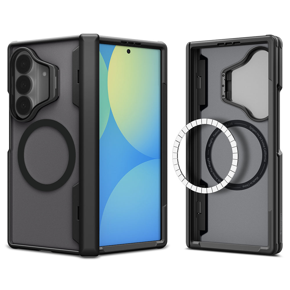 Custodia MagSafe per Samsung Galaxy Z Fold8 Ultra F976, Spigen, Optik Armor Pro, Nera ACS11500