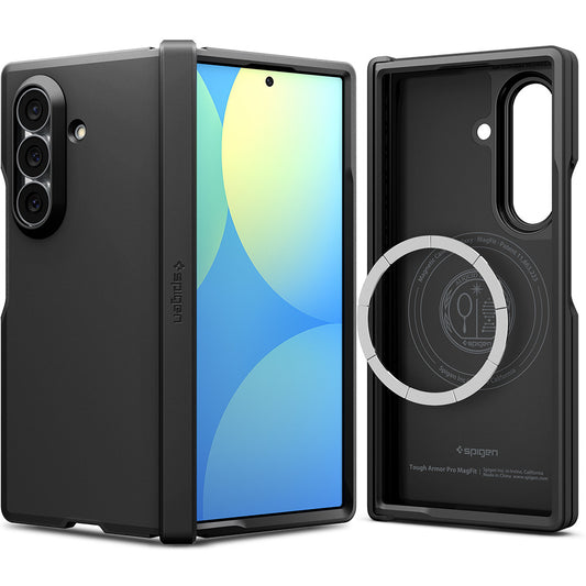 Custodia MagSafe per Samsung Galaxy Z Fold8 Ultra F976, Spigen, Tough Armor Pro, Nera ACS11507