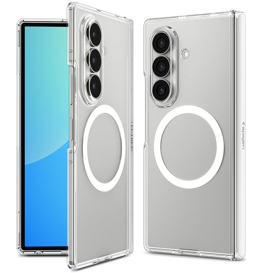 Custodia MagSafe per Samsung Galaxy Z Fold8 Ultra F976, Spigen, Ultra Hybrid Pro, Trasparente Bianca ACS11506