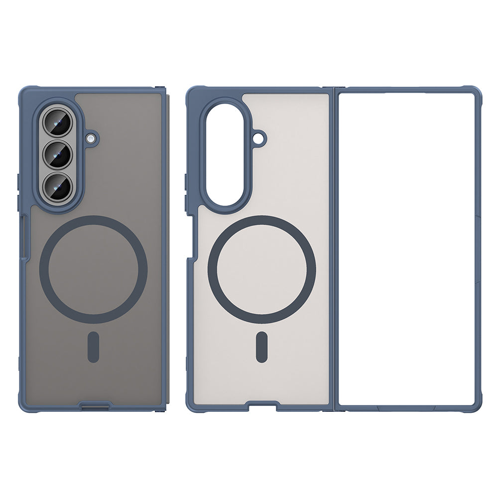 Custodia MagSafe per Samsung Galaxy Z Fold8 Ultra F976, Techsuit, HaloFrost II, Blu Navy