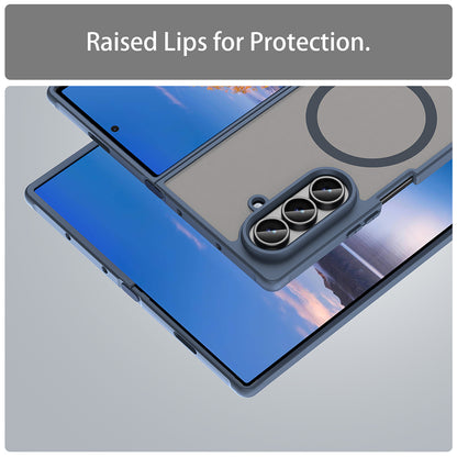 Custodia MagSafe per Samsung Galaxy Z Fold8 Ultra F976, Techsuit, HaloFrost II, Blu Navy
