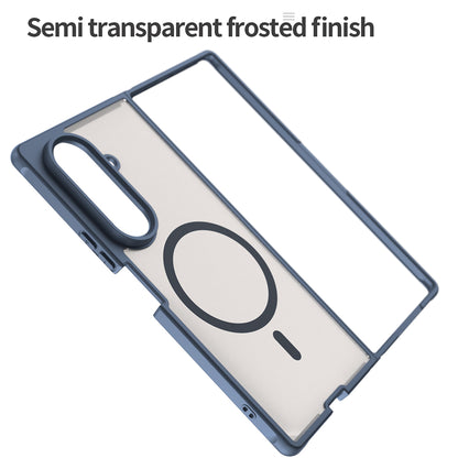 Custodia MagSafe per Samsung Galaxy Z Fold8 Ultra F976, Techsuit, HaloFrost II, Blu Navy