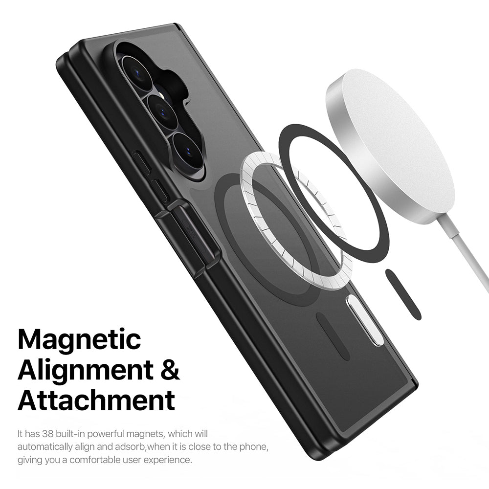 Custodia MagSafe per Samsung Galaxy Z Fold8 Ultra F976 / Z Fold7 F966, DUX DUCIS, Yind, Nera
