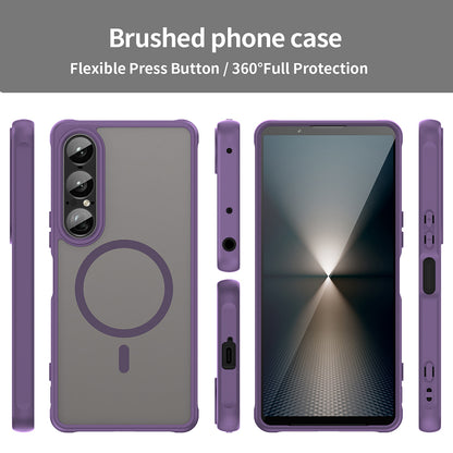 Custodia MagSafe per Sony Xperia 1 VII, Techsuit, HaloFrost II, Viola