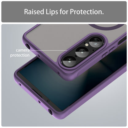 Custodia MagSafe per Sony Xperia 1 VII, Techsuit, HaloFrost II, Viola