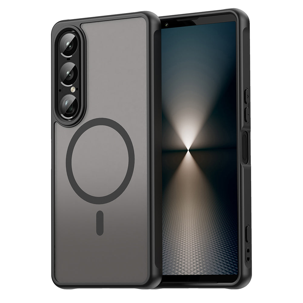 Custodia MagSafe per Sony Xperia 1 VII, Techsuit, HaloFrost II, Nera