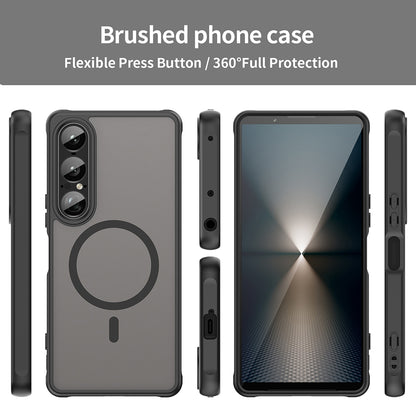 Custodia MagSafe per Sony Xperia 1 VII, Techsuit, HaloFrost II, Nera