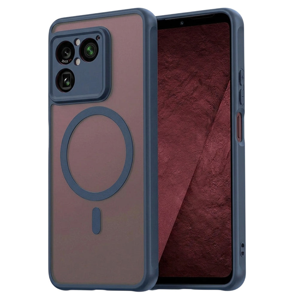 Custodia MagSafe per Sony Xperia 1 VIII, Techsuit, HaloFrost II, Blu Navy