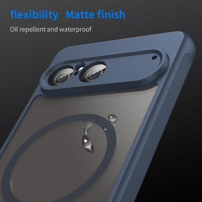 Custodia MagSafe per Sony Xperia 10 VII, Techsuit, HaloFrost II, Blu Navy