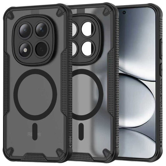Custodia MagSafe per Xiaomi Poco M8 Pro / Redmi Note 15 Pro+ 5G, Tech-Protect, Rugged Shield, Nera