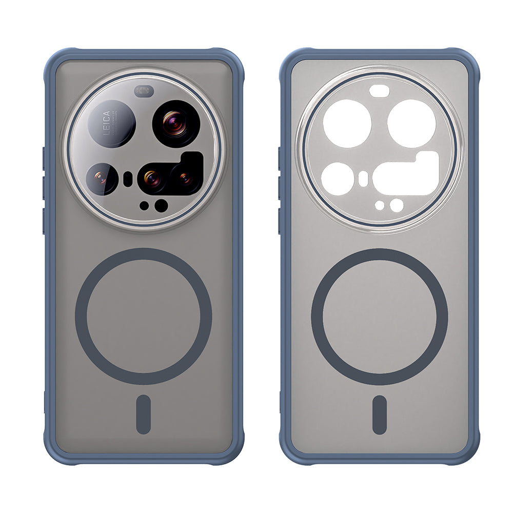 Custodia MagSafe per Xiaomi 15 Ultra, Techsuit, HaloFrost II, Blu Navy