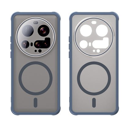 Custodia MagSafe per Xiaomi 15 Ultra, Techsuit, HaloFrost II, Blu Navy