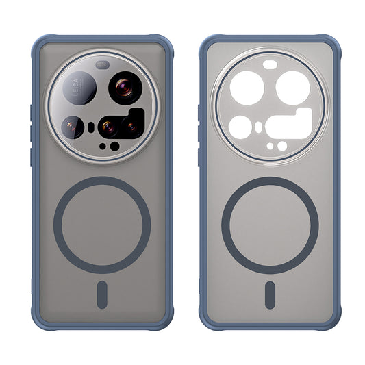 Custodia MagSafe per Xiaomi 15 Ultra, Techsuit, HaloFrost II, Blu Navy