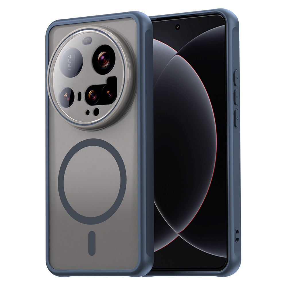 Custodia MagSafe per Xiaomi 15 Ultra, Techsuit, HaloFrost II, Blu Navy